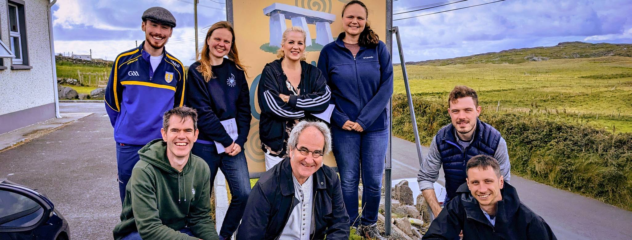 An Irish language class outside Oideas Gael