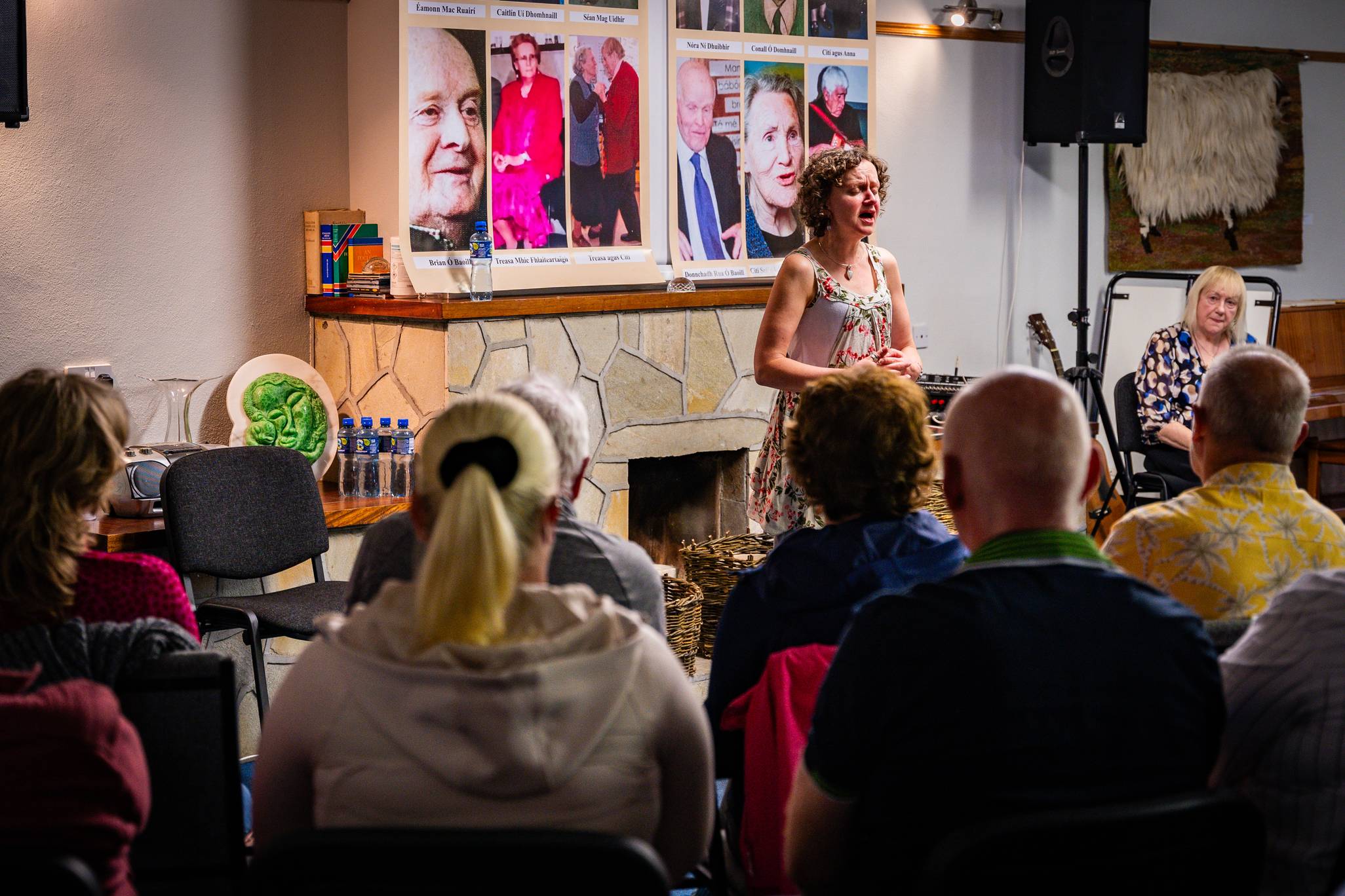 Máire Ní Choilm singing during the Oideas Gael Language & Culture Summer School 2024