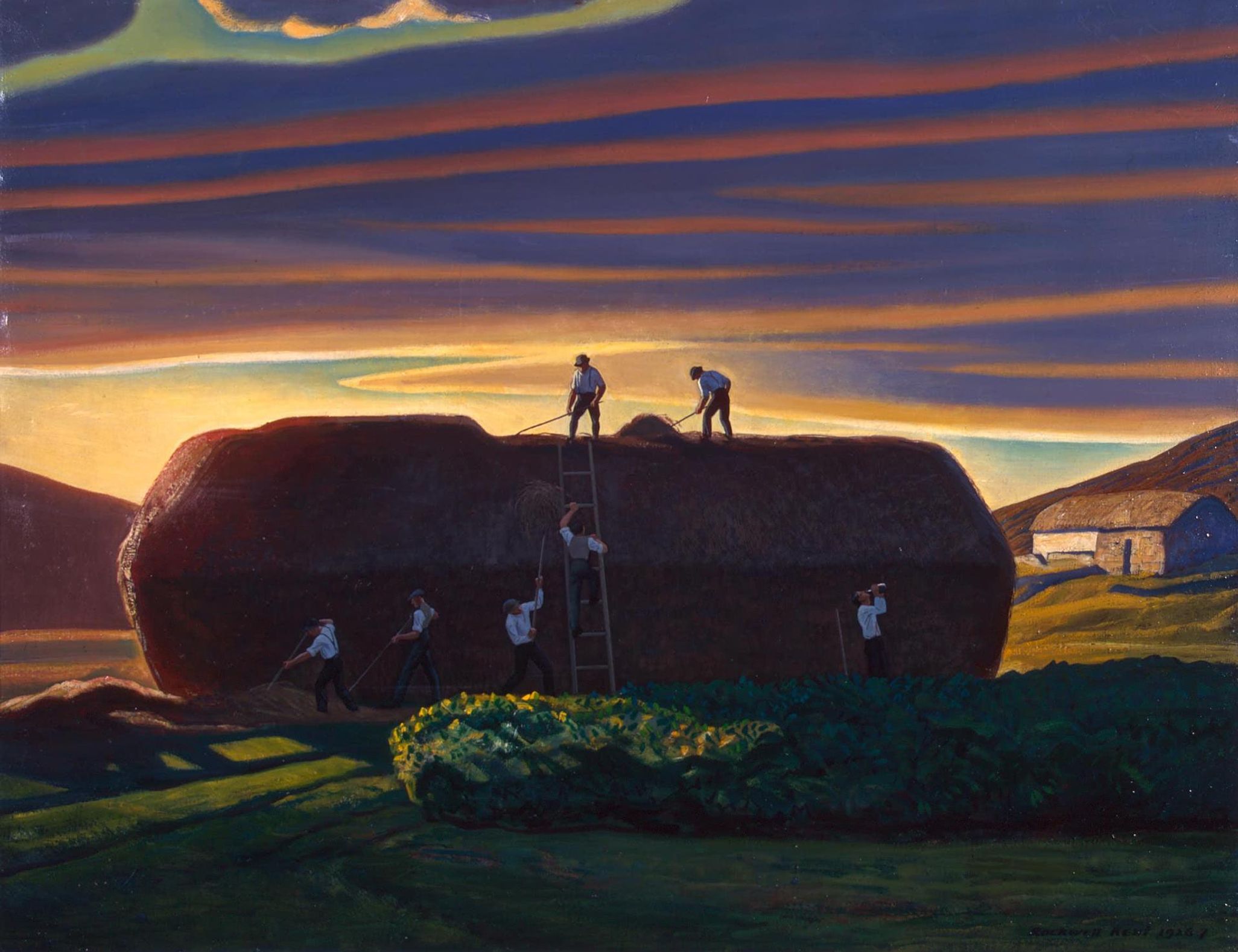 Painting: Dan Ward's Stack by Rockwell Kent