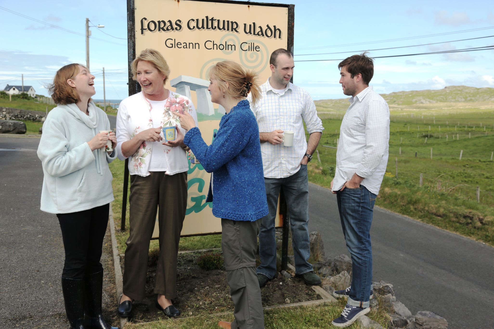 Tea break at Oideas Gael!